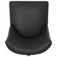 Linon Home Decor Adler Side Chair with Black Faux Leather Cushion in Black, , large