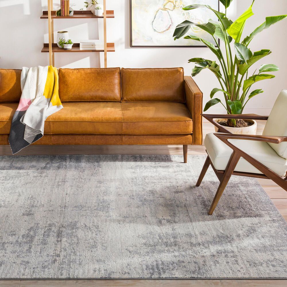 Surya Monaco MOC-2311 8&#39;10&quot; x 12&#39;4&quot; Silver Gray and Ivory Area Rug, , large