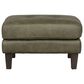 Chateau d"Ax 4-Piece Stationary Leather Living Room Set in Olive Green, , large