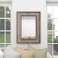 Maple and Jade 29" x 39" Wall Mirror in Distressed Grey and Brown, , large