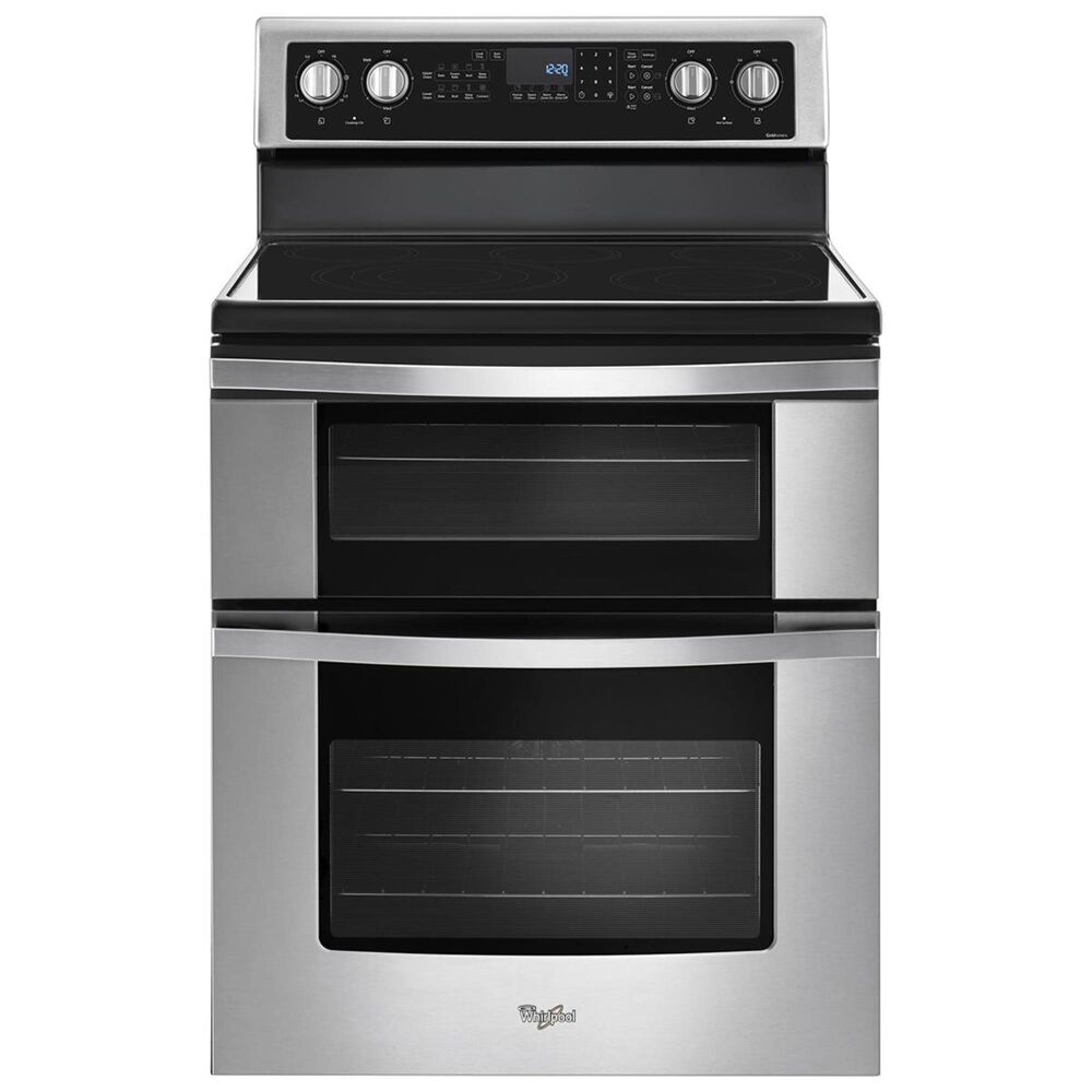 Whirlpool 6.7 Cu. Ft. Freestanding Electric Double Oven Range with Convection in Stainless Steel, , large