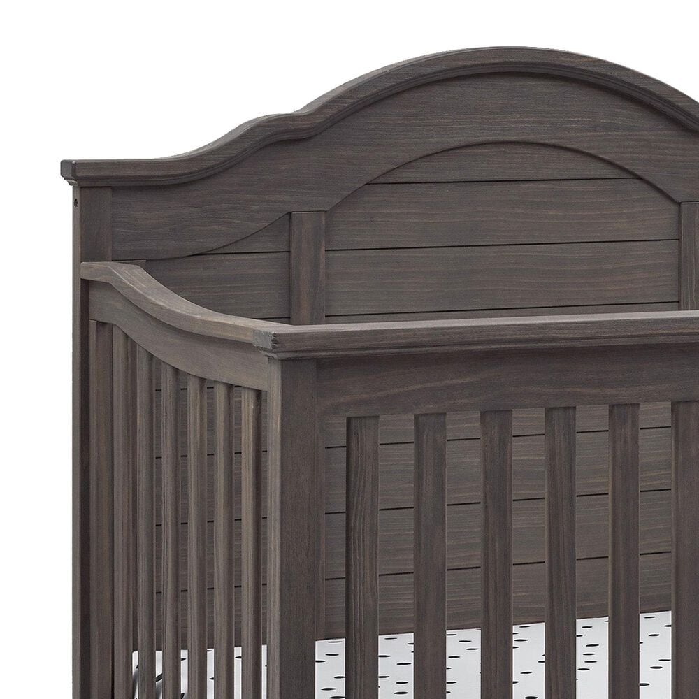 Delta Children Asher 6-In-1 Convertible Crib in Rustic Grey, , large