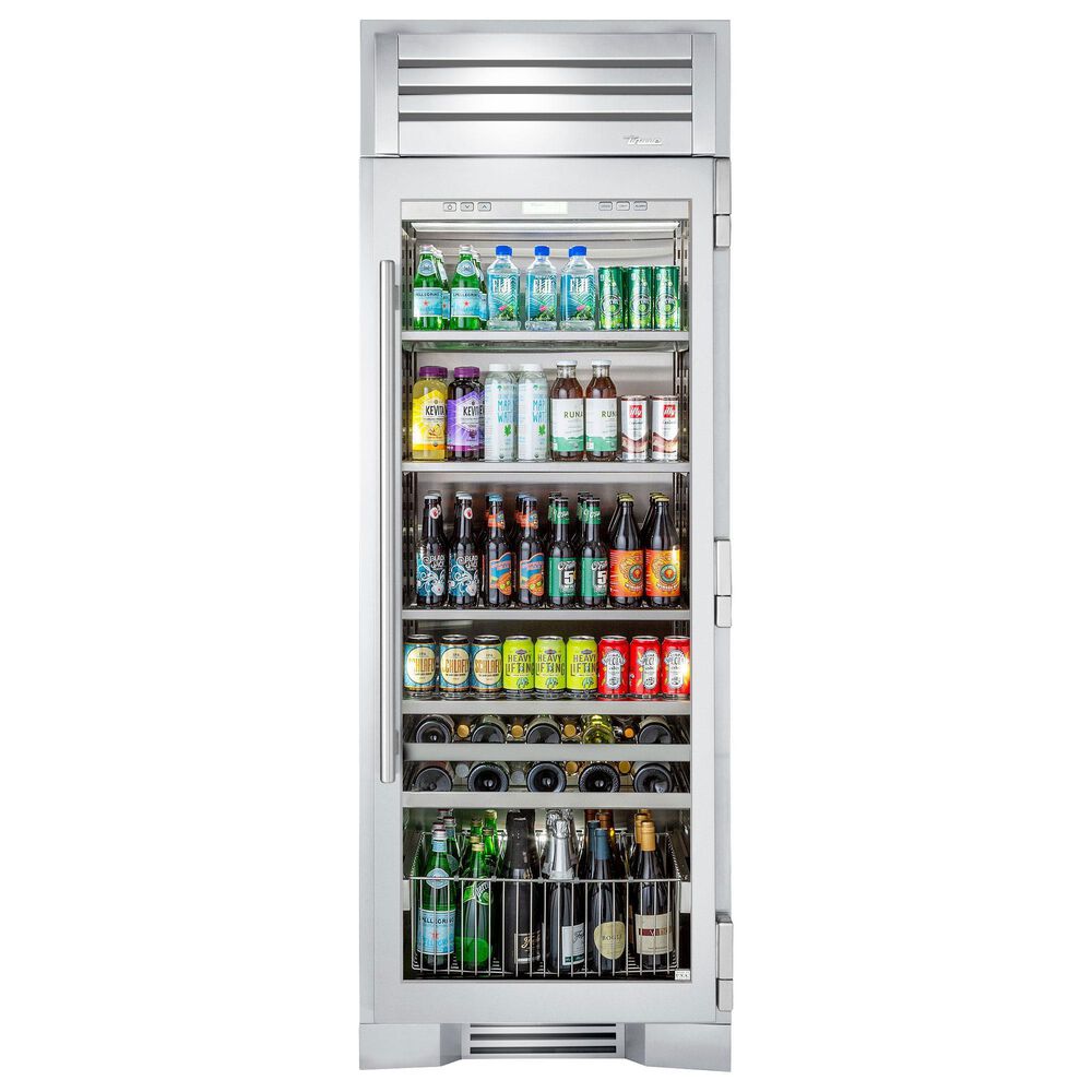 True Residential 20.5 Cu. Ft. Beverage Column with Right Hinge and Glass Door in Stainless Steel, , large