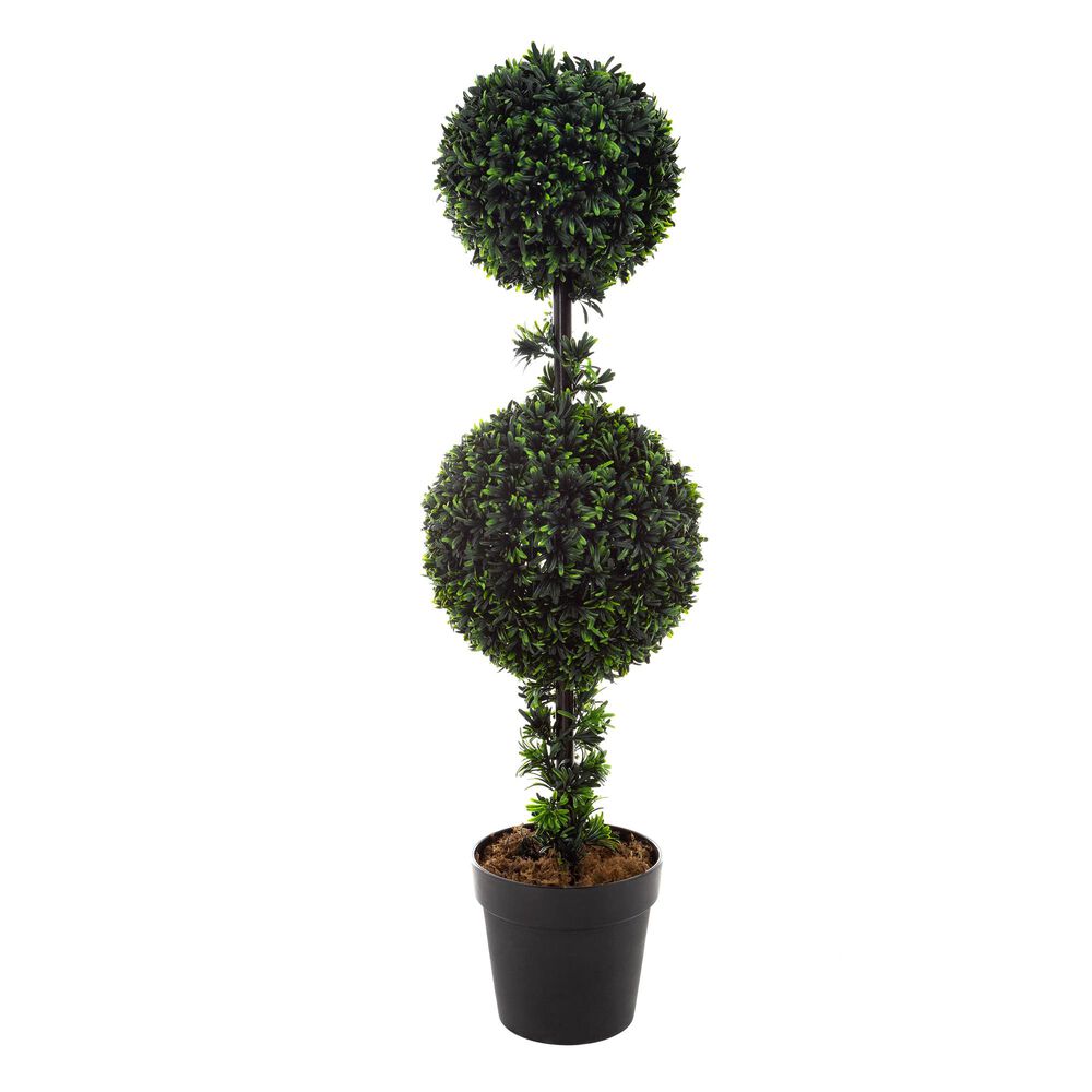 Timberlake Pure Garden 36" Double Ball Podocarpus in Forest Green, , large