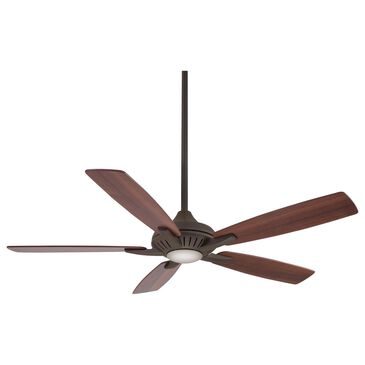 Minka-Aire Dyno 52" Ceiling Fan with Medium Maple and Dark Walnut Blades in Oil Rubbed Bronze, , large