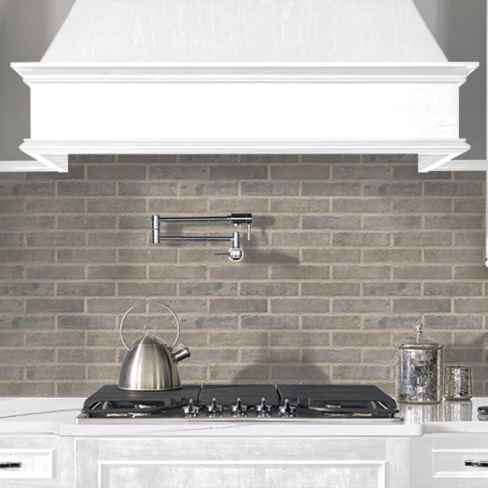 MS International Capella Brick Taupe 2 1/3&quot; x 10&quot; Porcelain Tile, , large