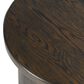 Classic Home Runa Round End Table in Coffee Brown, , large