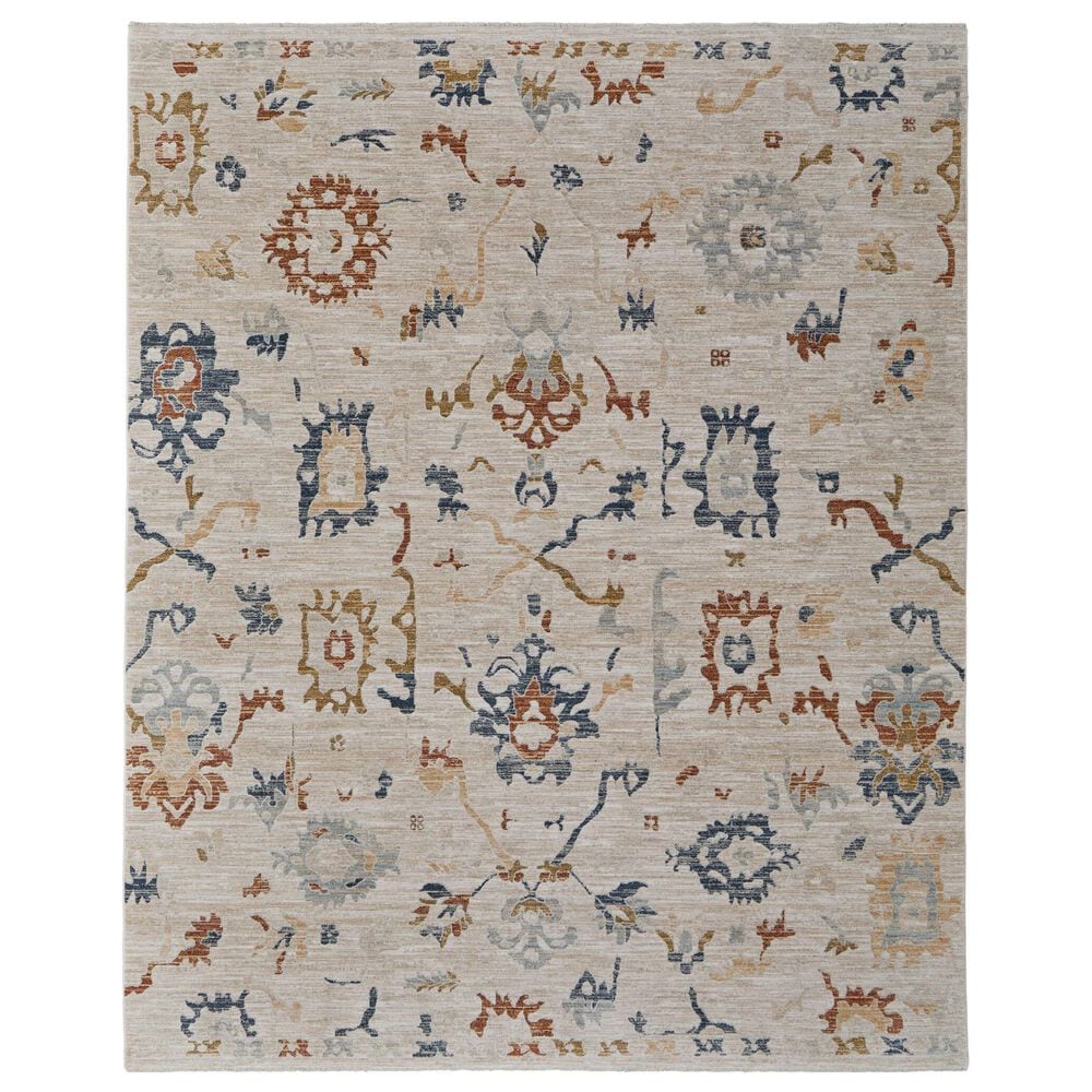 Feizy Pasha 39M8F 5" x 7"6" Ivory and Multicolor Area Rug, , large