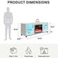 DHP Lumina 65" TV Stand with Electric Fireplace in Plaster, , large