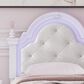 Ashley Kozlani Twin Upholstered Panel Bed in Matte White, , large