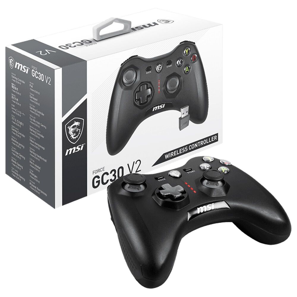 MSI Force GC30 V2 Wireless Gaming Controller in Black, , large