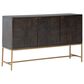 Ashley Elinmore Accent Cabinet in Dark Brown and Gold, , large