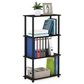 HOMLUX Turn-N-Tube 4-Tier Multipurpose Shelf Display Rack in Espresso and Black, , large