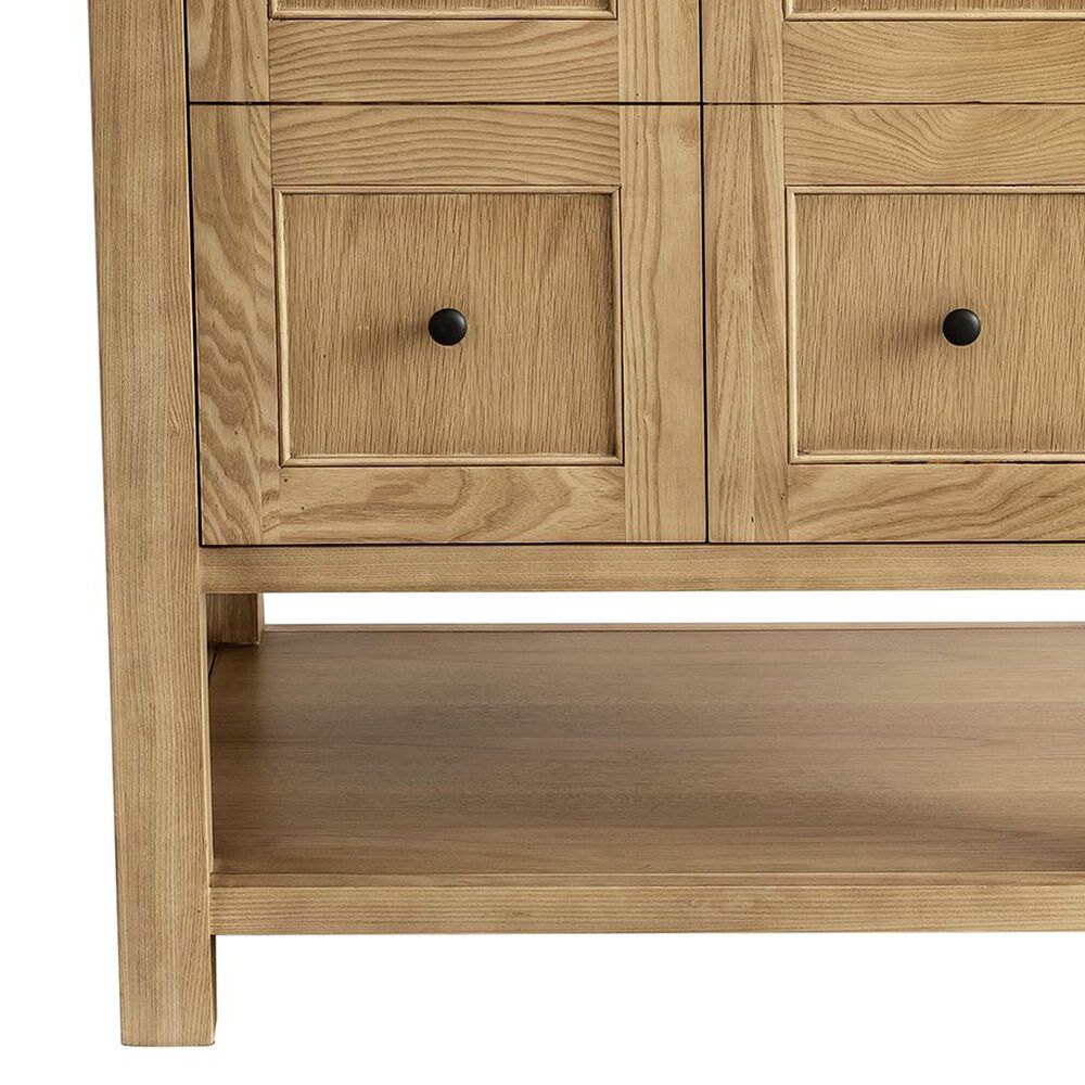 James Martin Vanities Breckenridge 30&quot; Single Bathroom Vanity in Light Natural Oak with 3 cm Charcoal Soapstone Quartz Top and Rectangular Sink, , large
