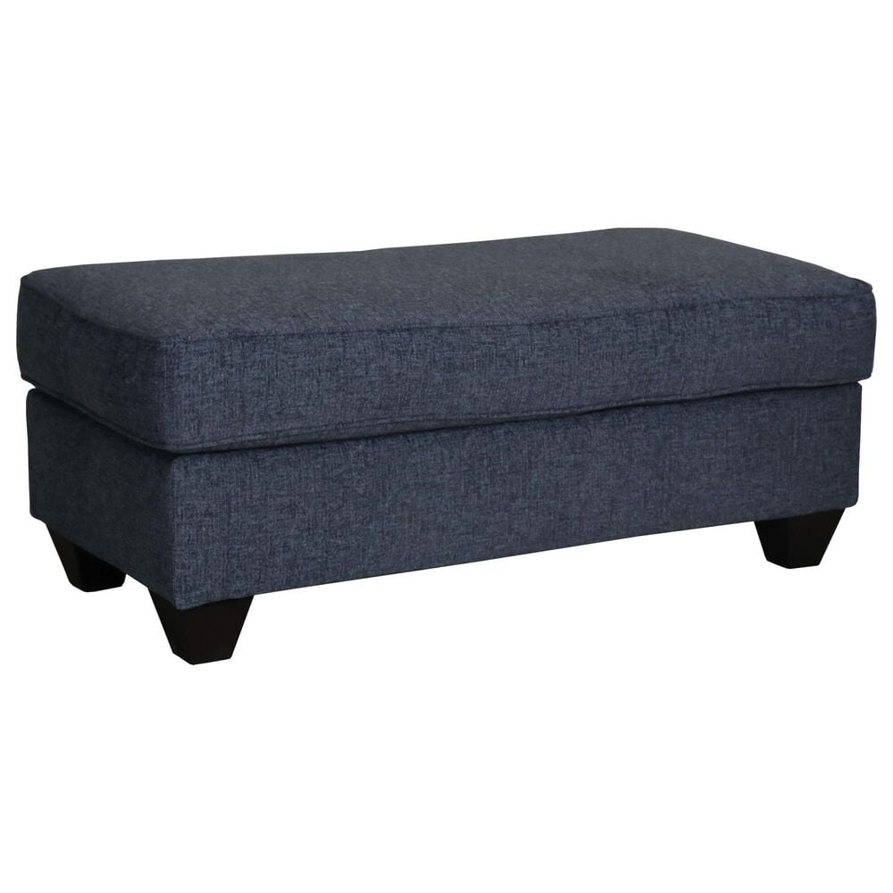 Southaven Ottoman in Navy, , large