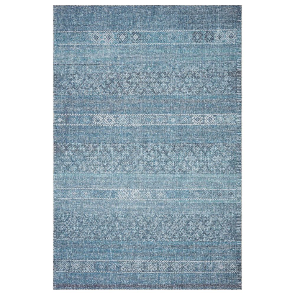 ED Ellen DeGeneres Crafted by Loloi Alameda ALA-03 7"6" x 9"6" Denim Area Rug, , large