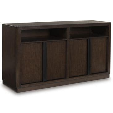 Ashley Kendamor Dining Server in Dark Brown and Matte Black, , large
