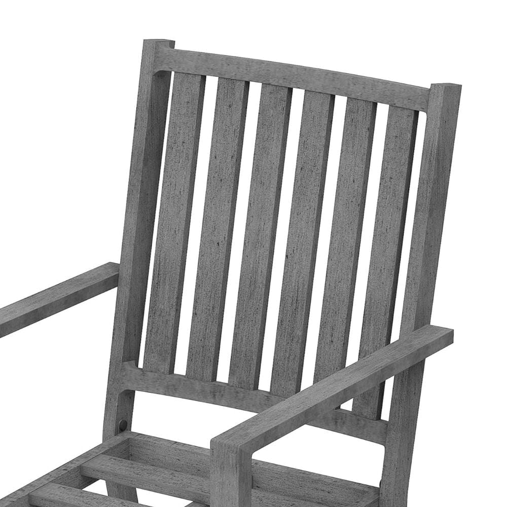 Hearth and Haven Outdoor All-Weather Aluminum Dining Chair in Gray (Set of 4), , large