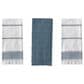 Willow & Hem Waverly Turkish Cotton Kitchen Towel in Blue and White (Set of 3), , large