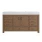 37B Alanya 60" Single Bathroom Vanity in Walnut Drift with White Composite Stone Top, , large