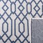 Safavieh Martha Stewart Cotton MSR421M 4" x 6" Blue and Grey Area Rug, , large