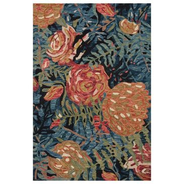 Loloi Belladonna 7"9" x 9"9" Black and Fiesta Area Rug, , large