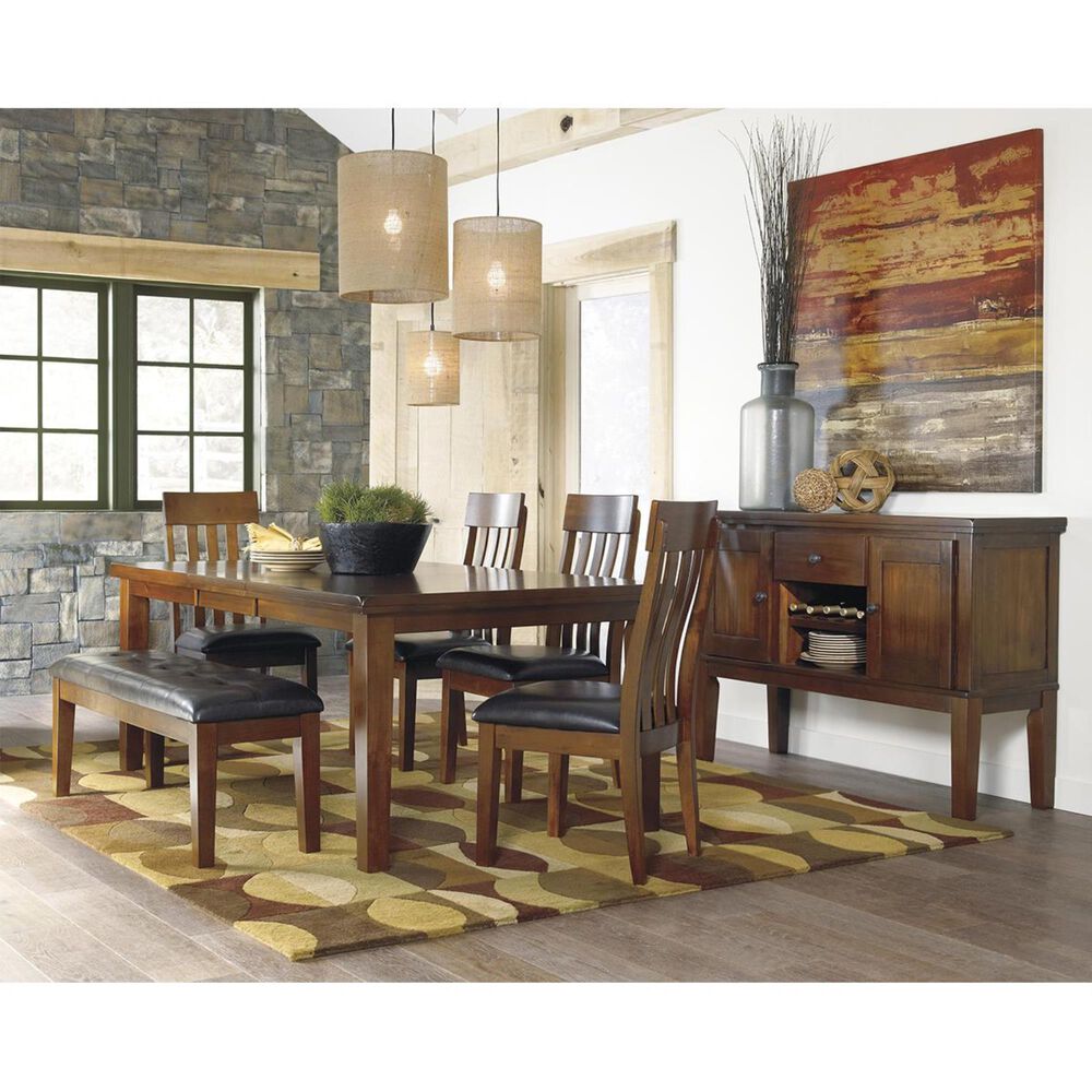 Signature Design By Ashley Ralene 6 Piece Dining Set In Medium Brown Nebraska Furniture Mart