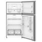 Whirlpool 19 Cu. Ft. Top Freezer Refrigerator in Fingerprint-Resistant Stainless Steel, , large