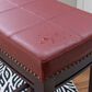 Linon Home Decor Claridge Bar Stool with Red Cushion in Rich Brown, , large
