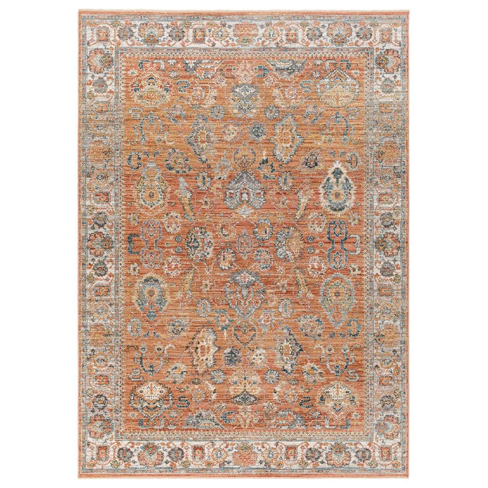 Surya Carlisle CSI2317 2"11" x 10" Brick Red, Off-White, Medium Gray, Olive, Dark Blue and Dark Brown Runner, , large