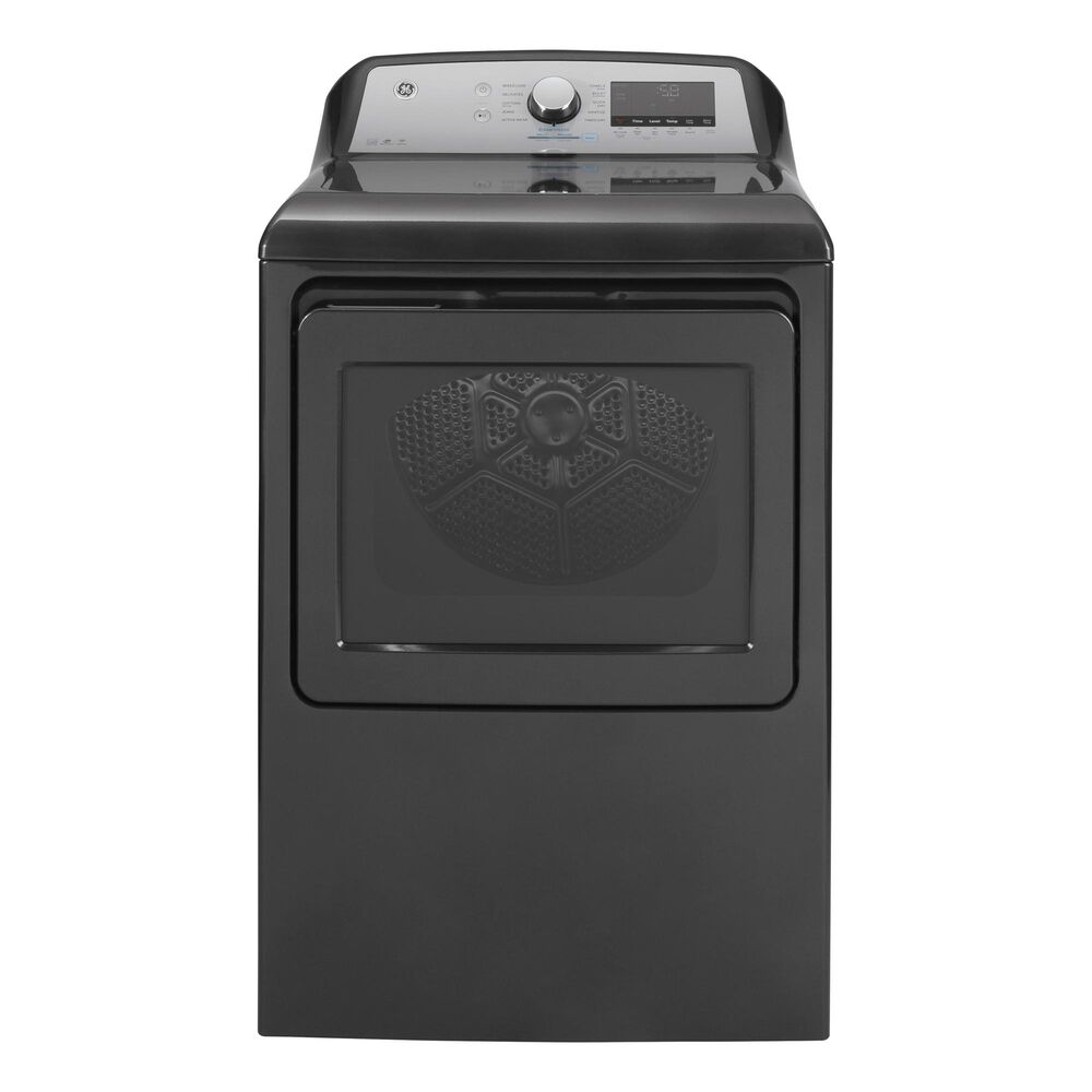 GE Appliances 7.4 Cu. Ft. Gas Dryer with Steam in Diamond Gray, , large