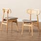 Baxton Studio Tarana Side Chair in Natural Oak and Light Brown (Set of 2), , large