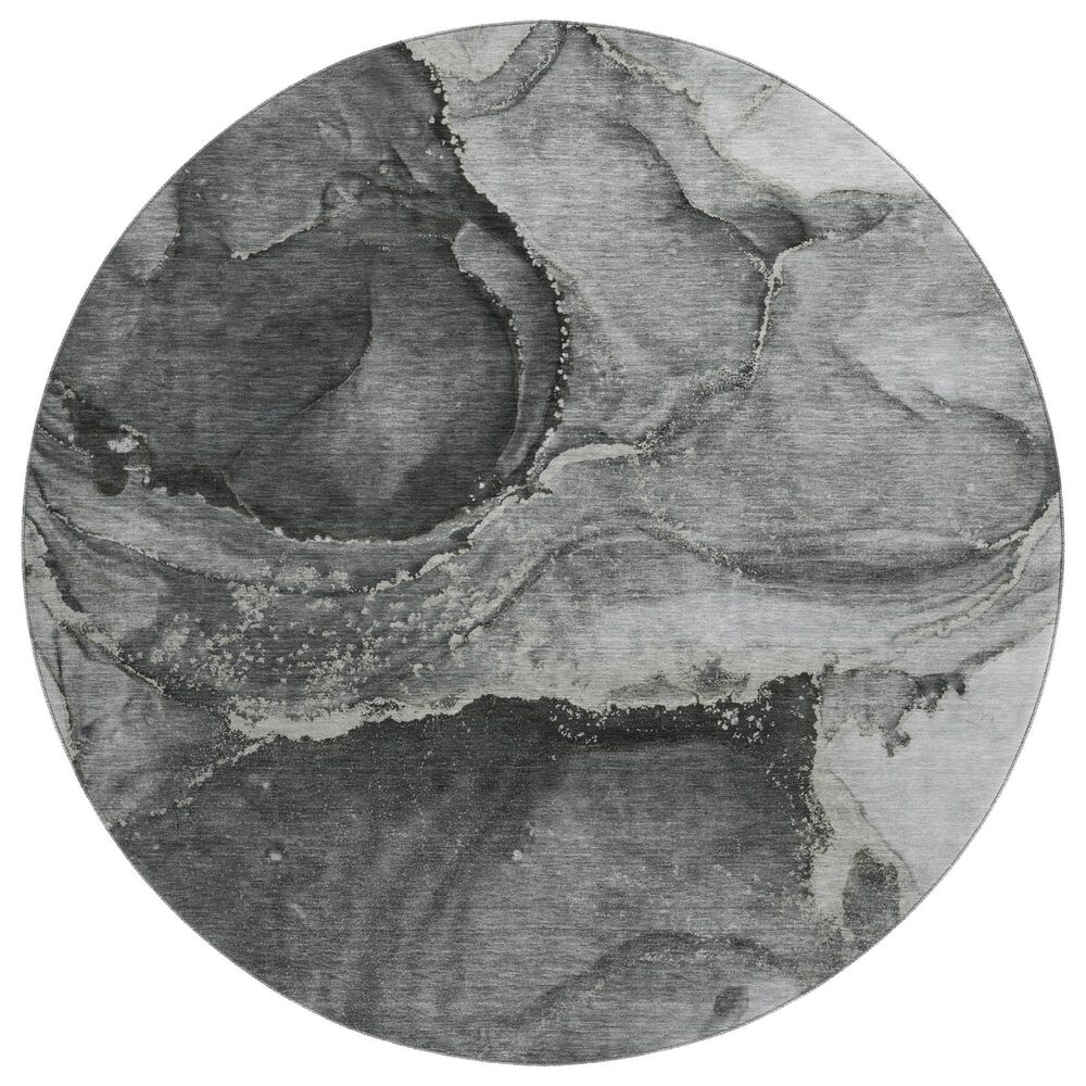 Dalyn Rug Company Odyssey Charcoal 8' Round Area Rug, , large