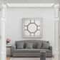 A&B Home Irving Wall Mirror in Sliver and Weathered Gold, , large