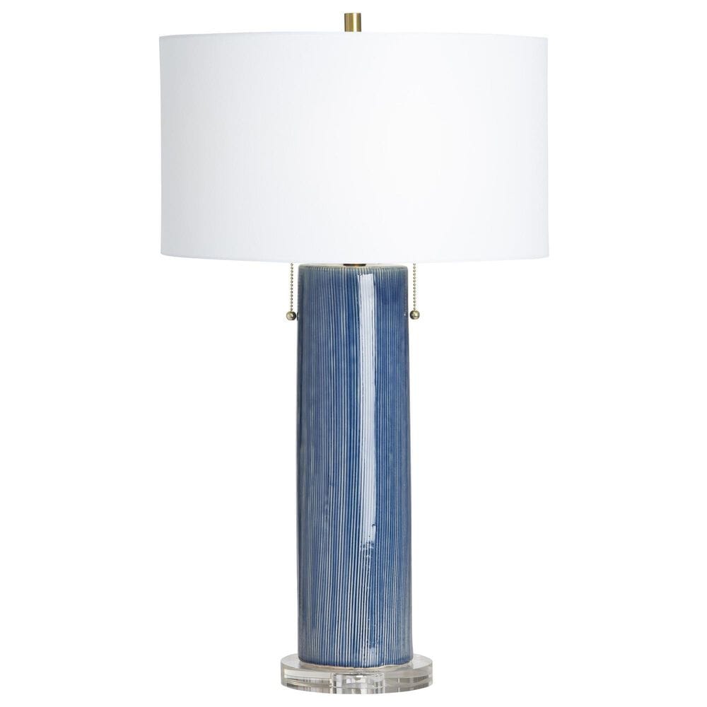Slatehouse Knox Table Lamp in Blue and Clear, , large