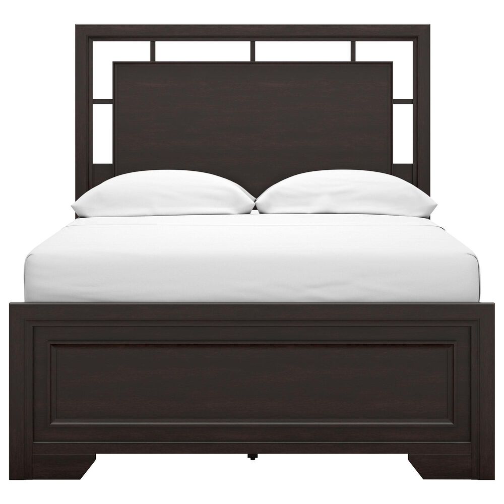 Ashley Covertown Full Panel Bed in Dark Brown, , large