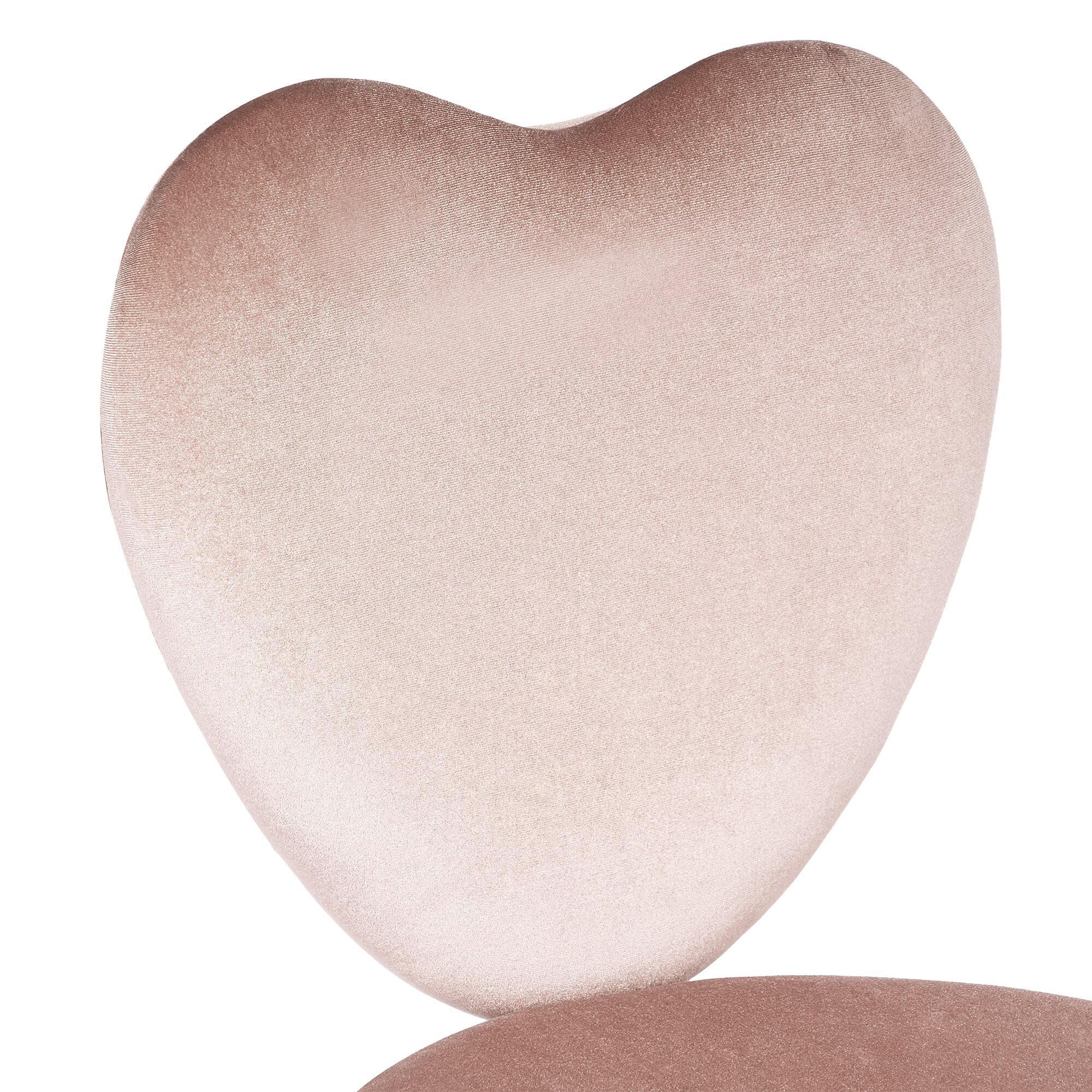 Heart shaped vanity chair top