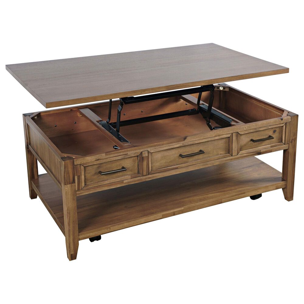 Jofran Claremont Lift-top Cocktail Table in Brown, , large
