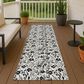 Dalyn Rug Company Soft Essentials Floral Ivory 2"3" x 7"6" Indoor/Outdoor Runner, , large