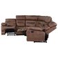 Steve Silver Rudger 3-Piece Manual Reclining Sectional in Chestnut, , large