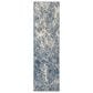 Nourison Exhale 2"2" x 7"6" Navy and Ivory Runner, , large