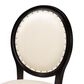 Baxton Studio Louis Side Chair with Beige Cushion in Black (Set of 2), , large