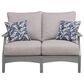 Ashley Cove Beach Outdoor Loveseat with Cushion in Gray, , large