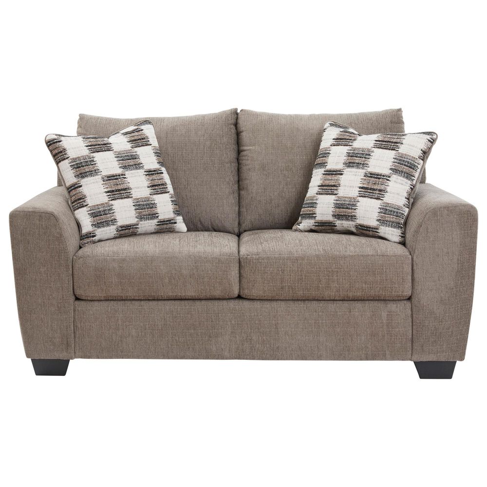 Ashley Loreo Stationary Loveseat in Truffle, , large