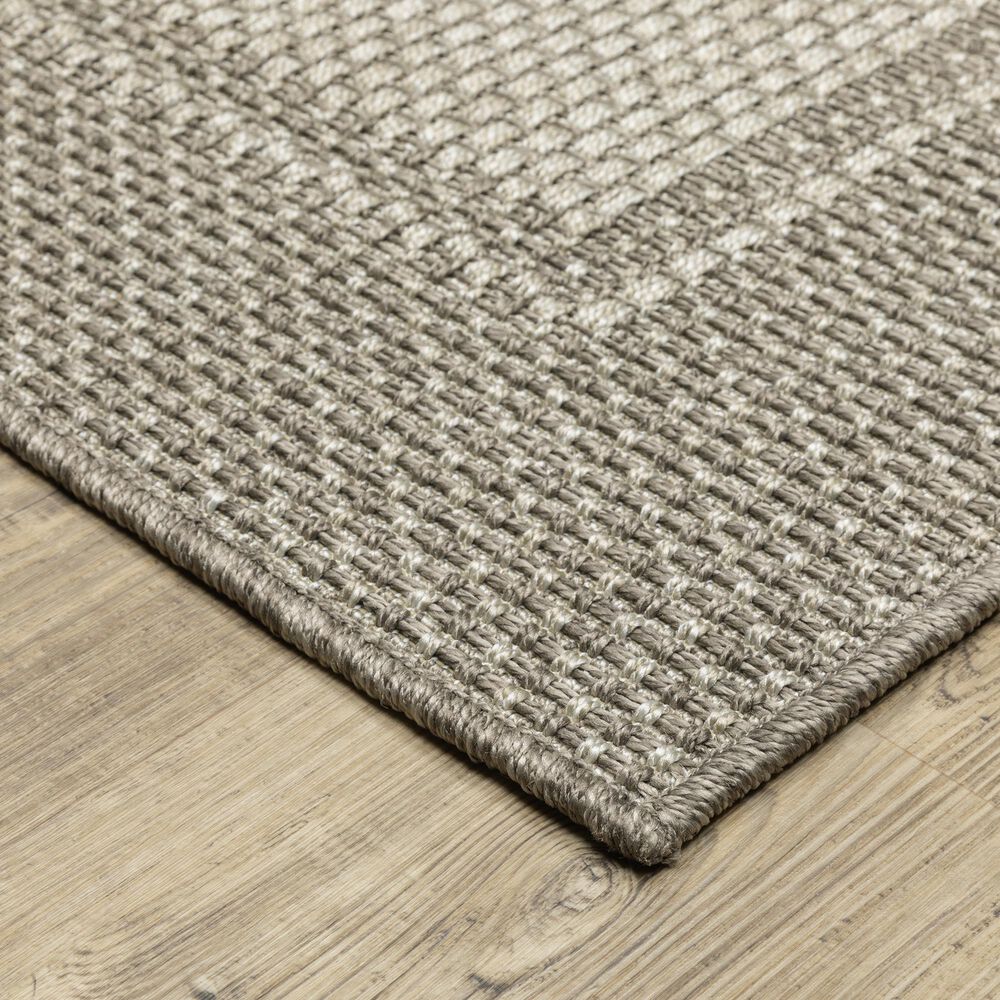 Oriental Weavers Caicos CA03N 6&#39;7&quot; x 9&#39;2&quot; Grey Area Rug, , large