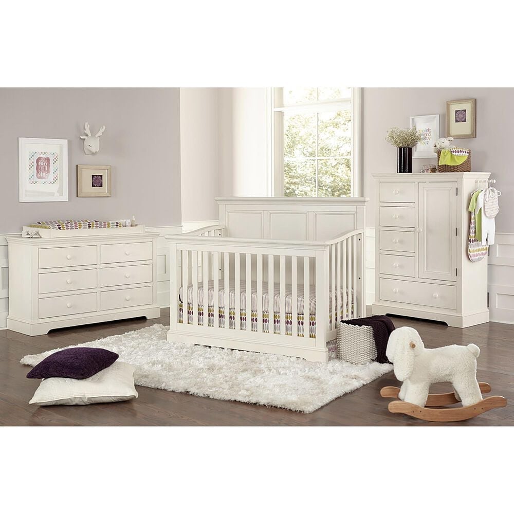 Eastern Shore Hanley Convertible Crib in Chalk, , large
