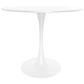 Leisuremod LeisureMod Bristol Mid-Century Modern Round Dining Table with Wood Top and Iron Pedestal Base with Gloss Finish for Kitchen and Dining Room, , large