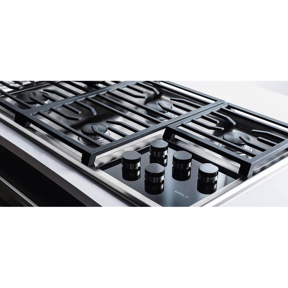 Wolf 36&quot; Liquid Propane Gas Cooktop in Stainless Steel, , large