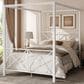 Furniture of America Rosadale Full X-Cross Canopy Bed in White, , large