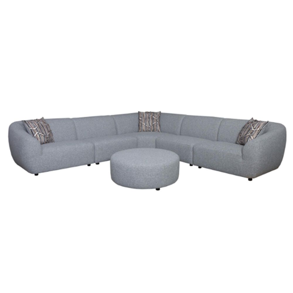 37B Eliza 5-Piece Sectional in Monique Steel, , large